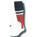 Traditional 2 in 1 Baseball Socks w/ Pattern E Heel & Toe (5-9 Small)